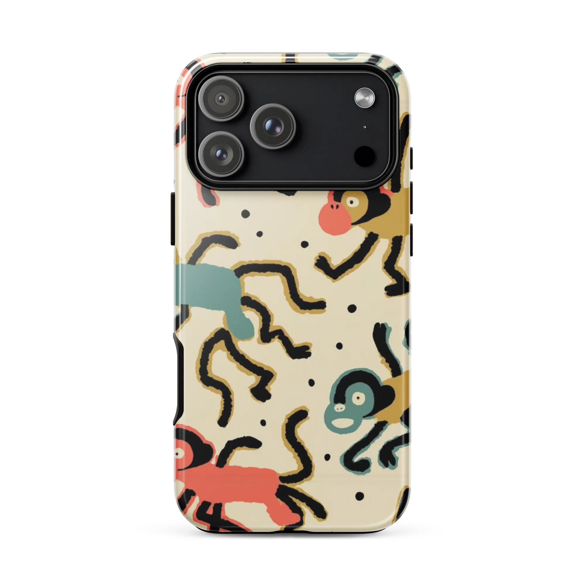 Monkey Moonwalk on Tough Case for iPhone® — Front