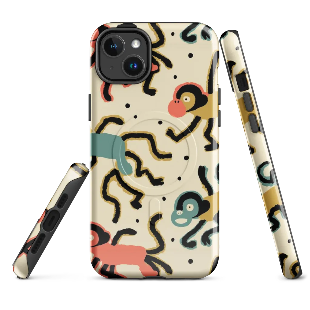 Monkey Moonwalk on MagSafe Tough Case for iPhone® — Front