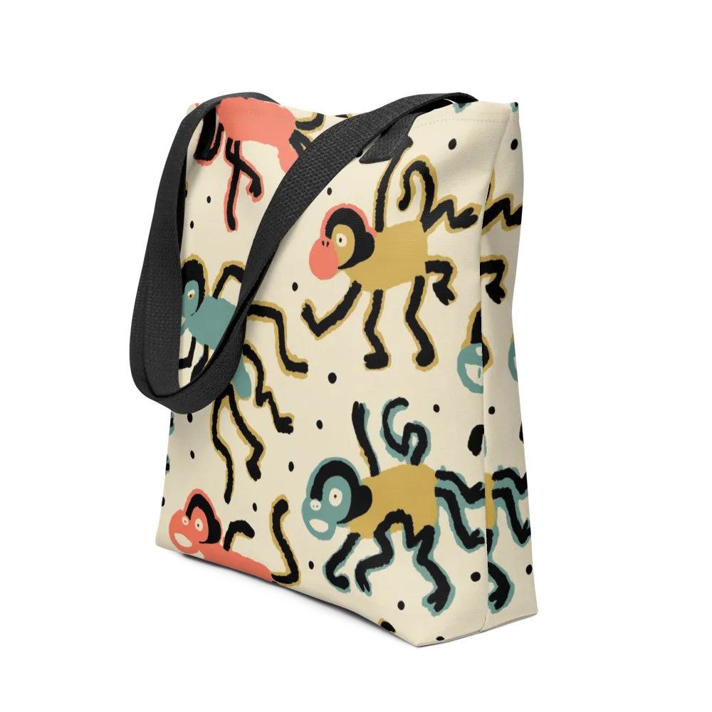 Monkey Moonwalk on Tote Bag — Front