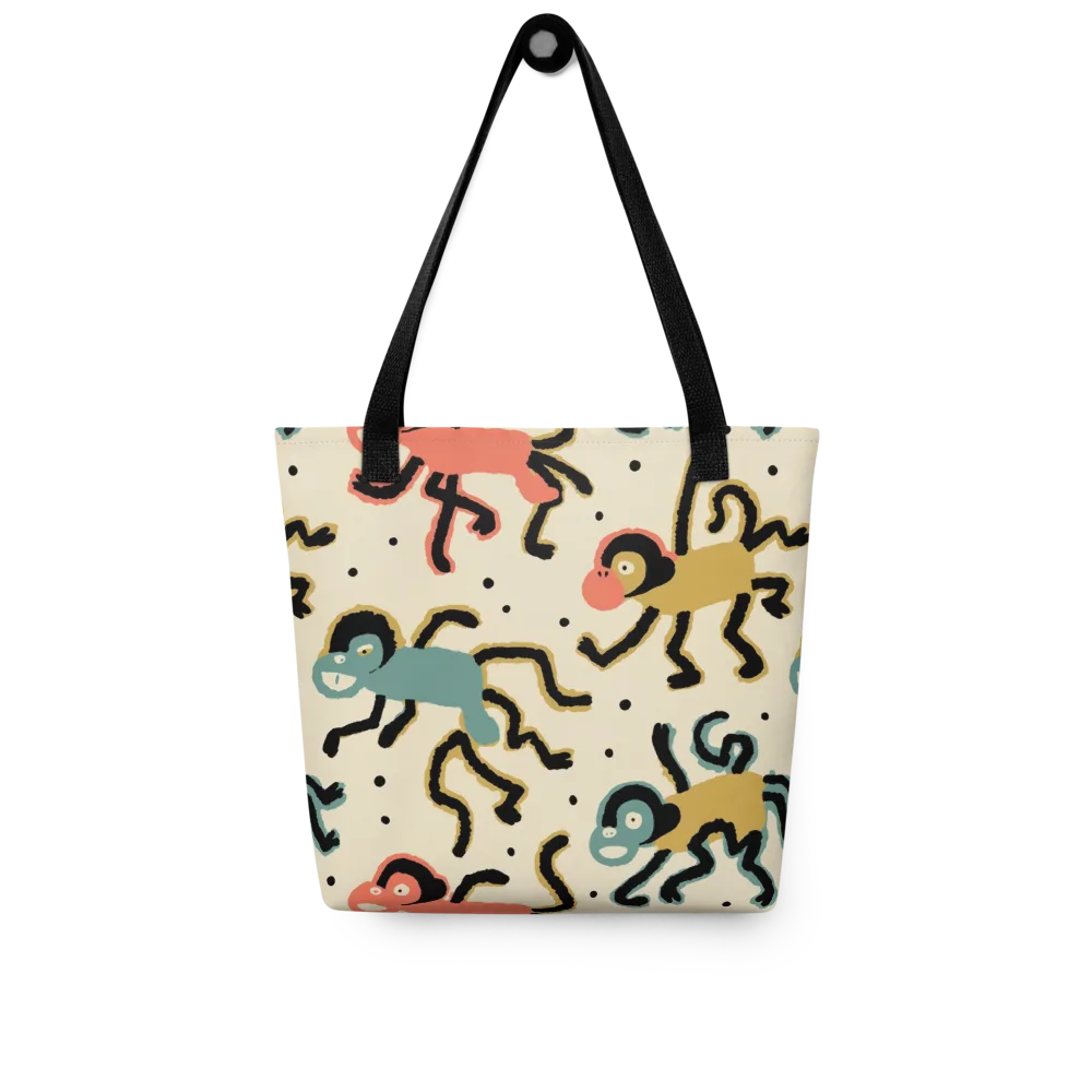 Monkey Moonwalk on Tote Bag — Front