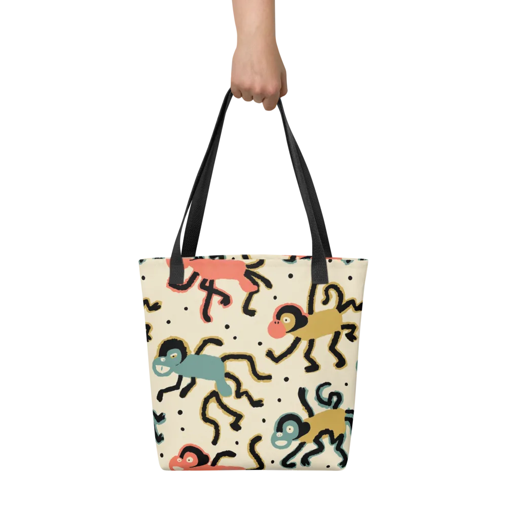 Monkey Moonwalk on Tote Bag — Front