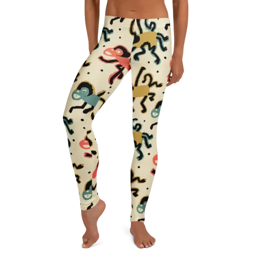 Monkey Moonwalk on a Leggings