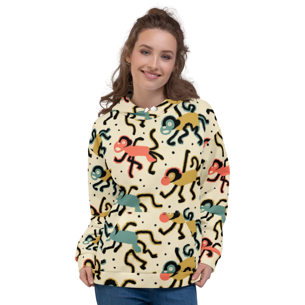 Monkey Moonwalk on Hoodie — Front
