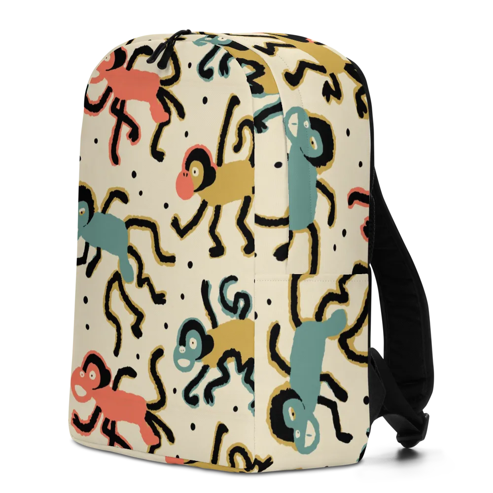 Monkey Moonwalk on Minimalist Backpack — Left