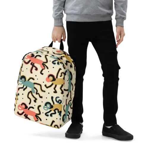 Monkey Moonwalk on a Minimalist Backpack