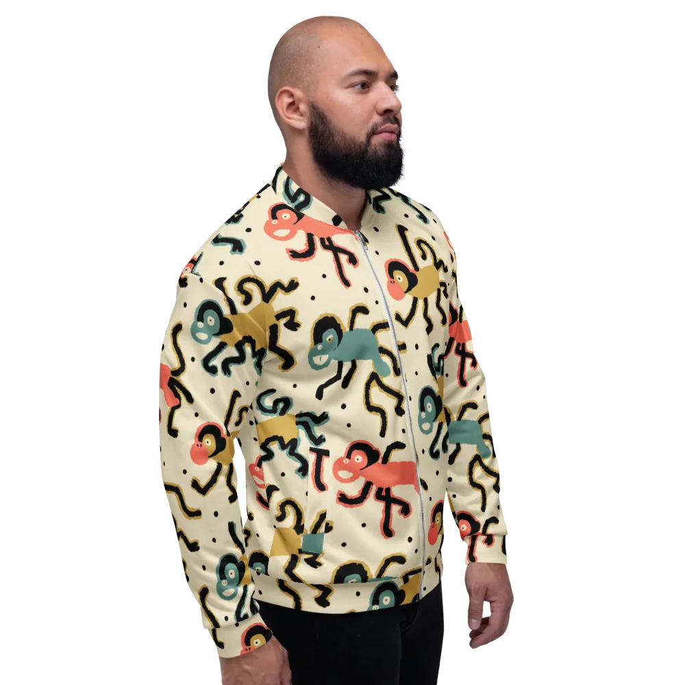 Monkey Moonwalk on Bomber Jacket — Right