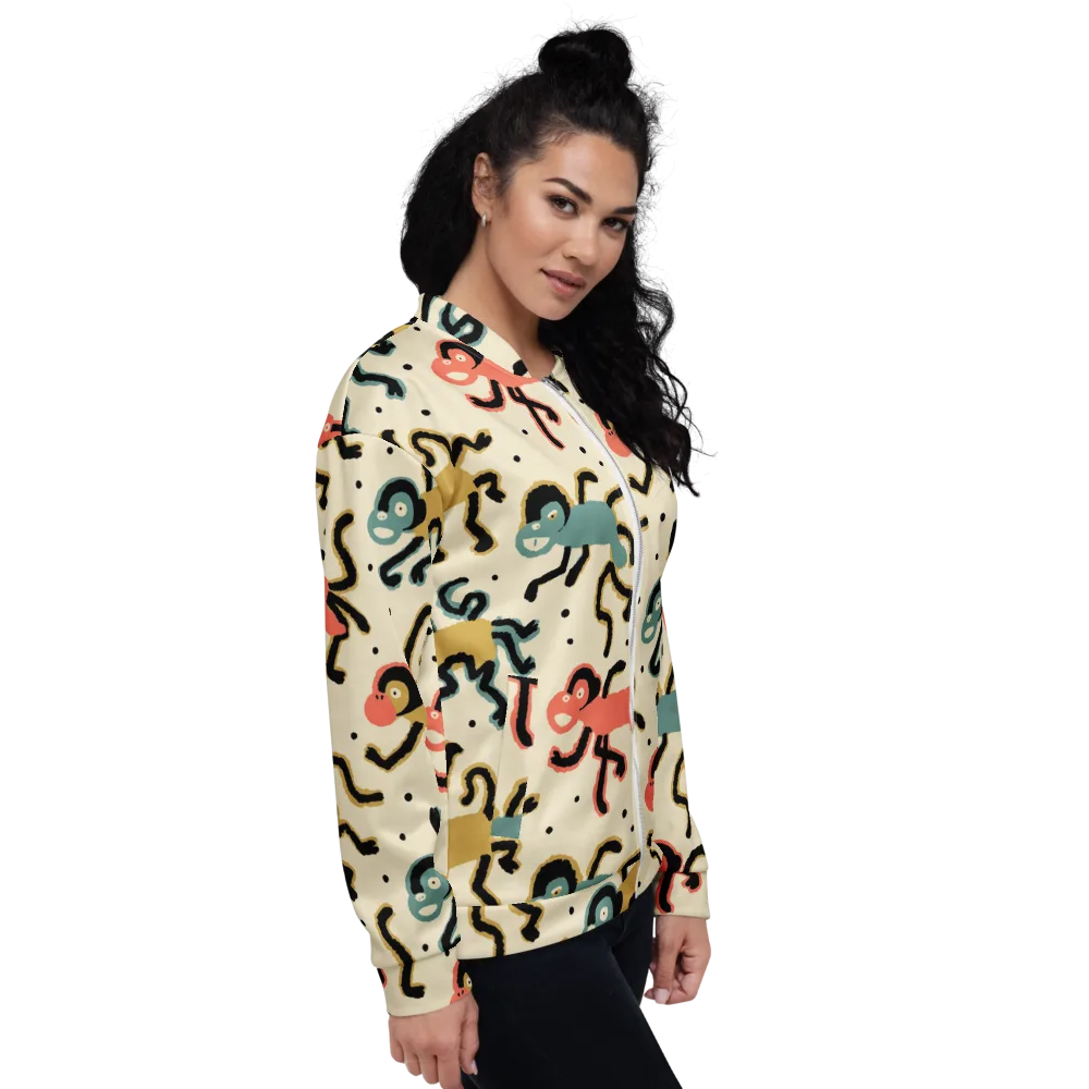 Monkey Moonwalk on Bomber Jacket — Right