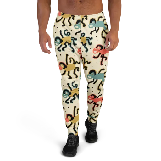 Monkey Moonwalk on a Men's Joggers