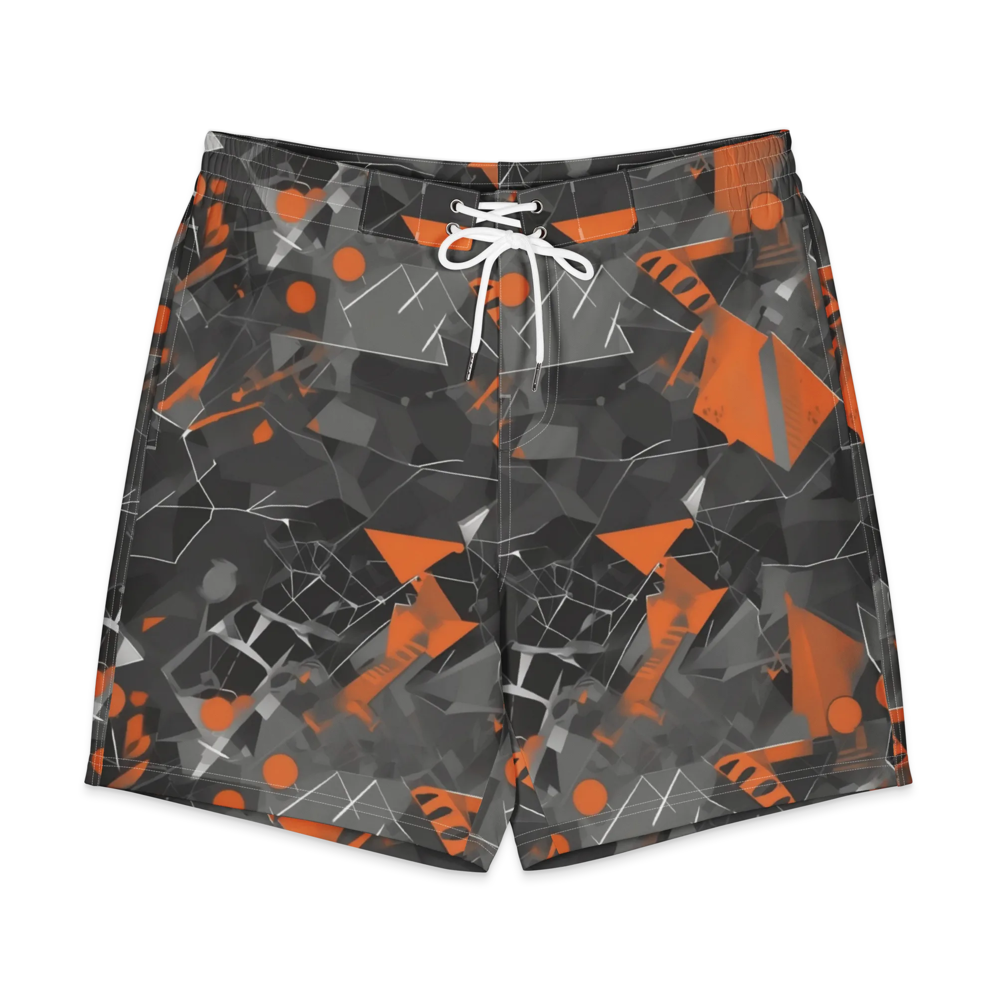 Ember Fracture on Men's Board Shorts — Front