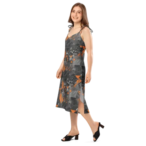 Ember Fracture on a Slip Dress