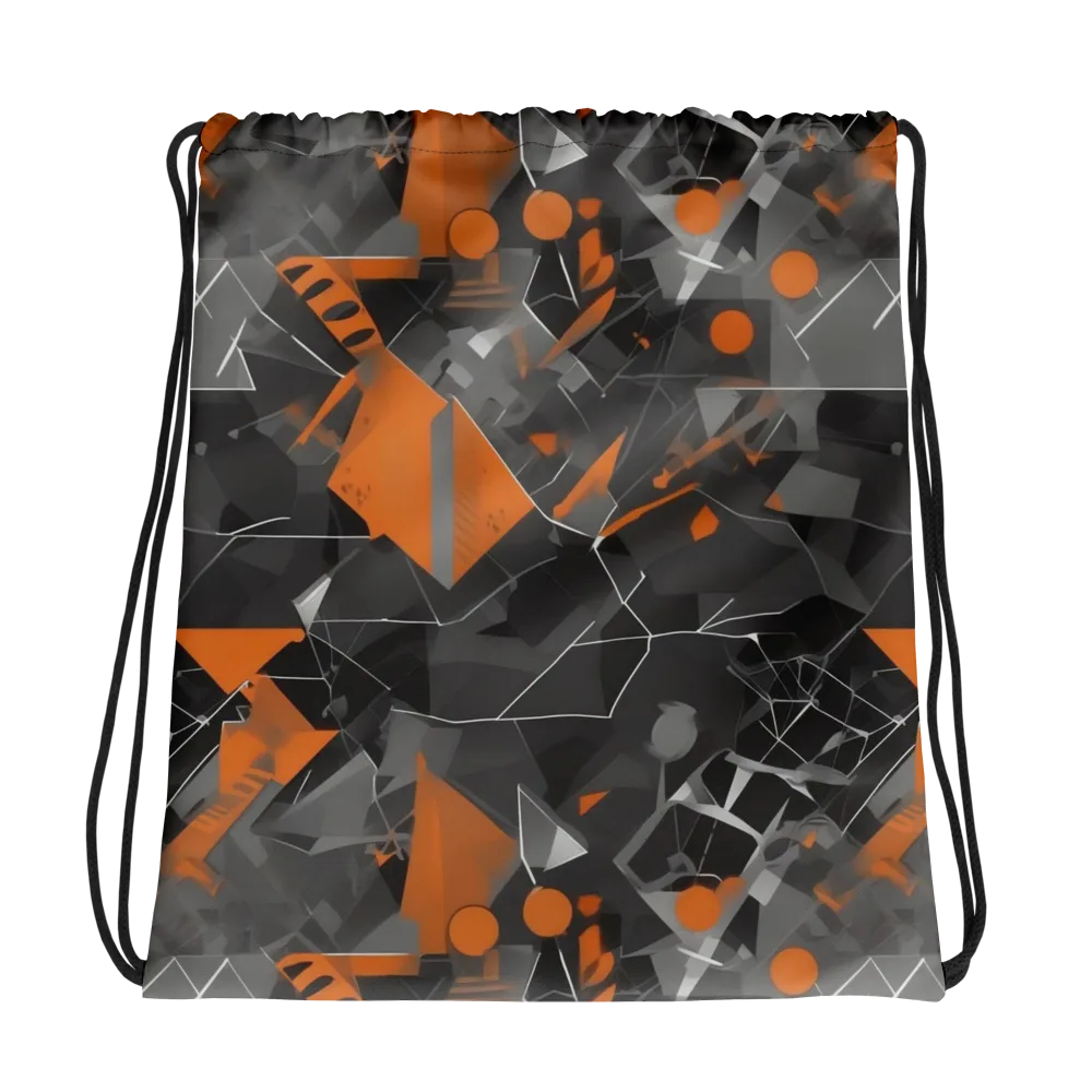 Ember Fracture on Drawstring Bag — Photo