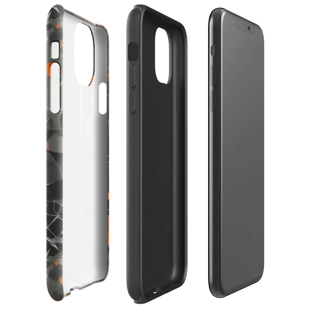 Ember Fracture on Tough Case for iPhone® — Right