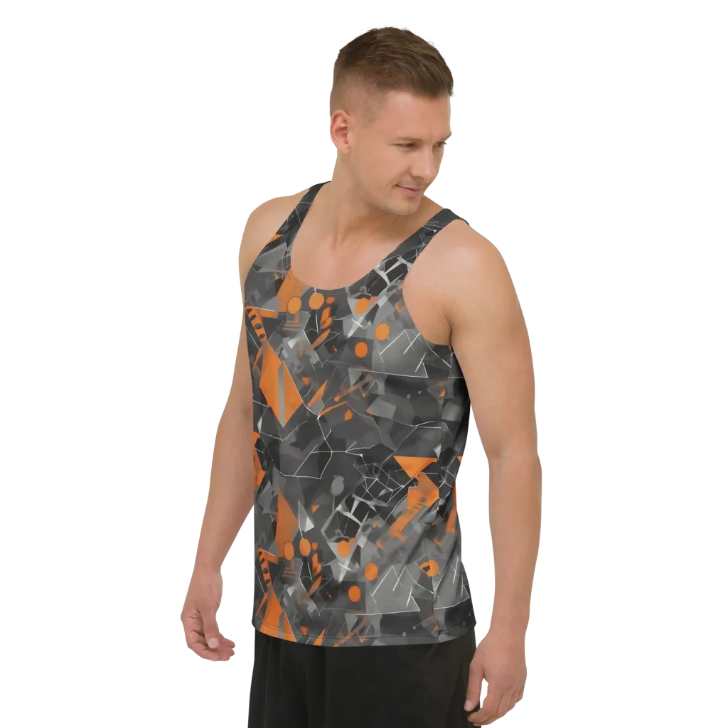 Ember Fracture on Men's Tank Top — Left Front