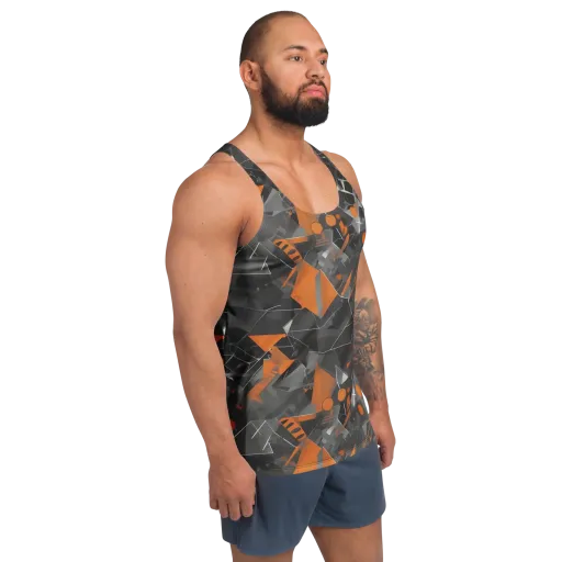 Ember Fracture on a Men's Tank Top