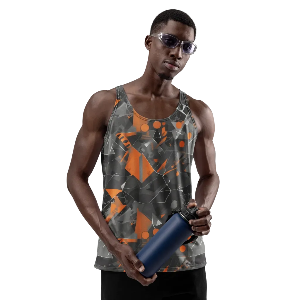 Ember Fracture on Men's Tank Top — Front