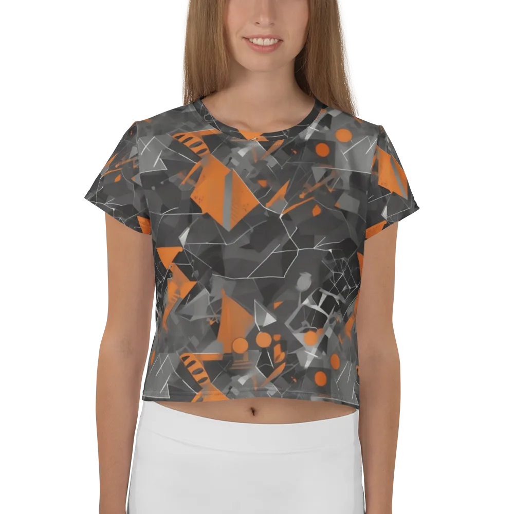 Ember Fracture on Crop Tee — Front