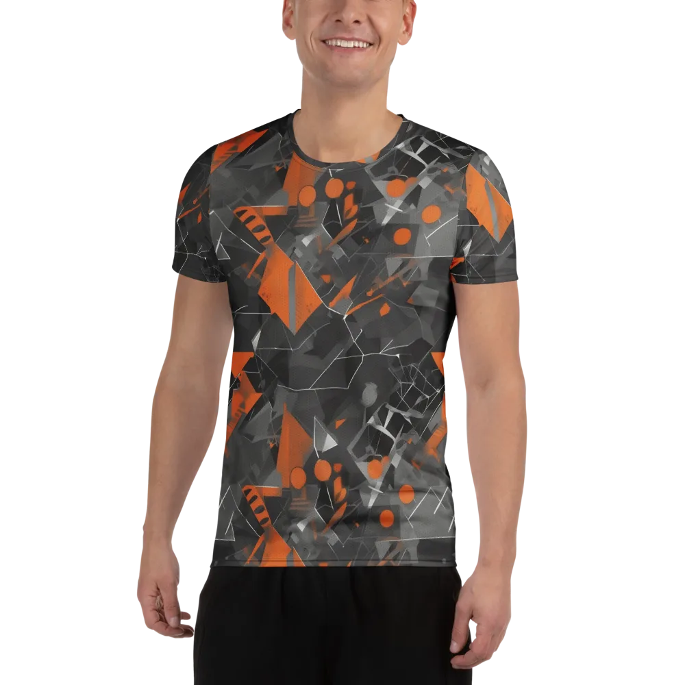Ember Fracture on Men's Athletic T-Shirt — Front