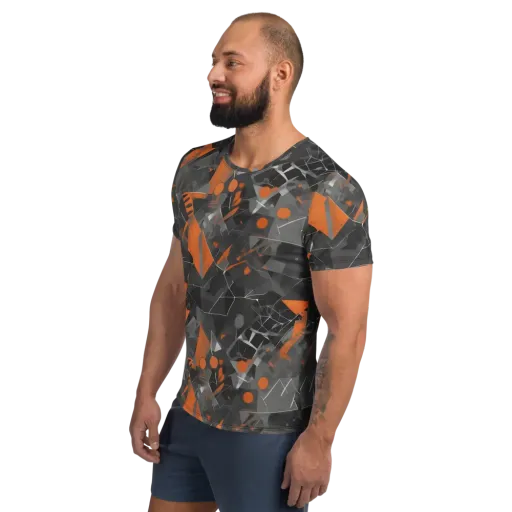 Ember Fracture on a Men's Athletic T-Shirt