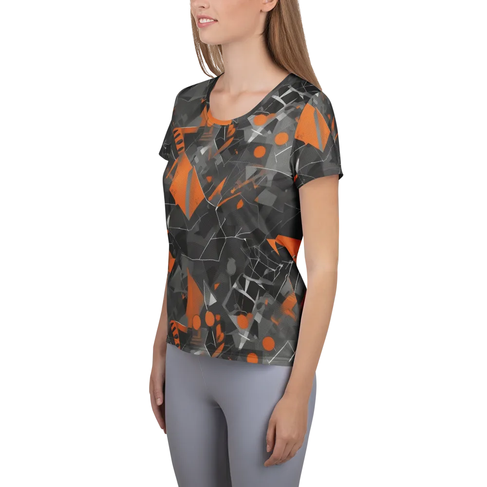 Ember Fracture on Women's Athletic T-Shirt — Left