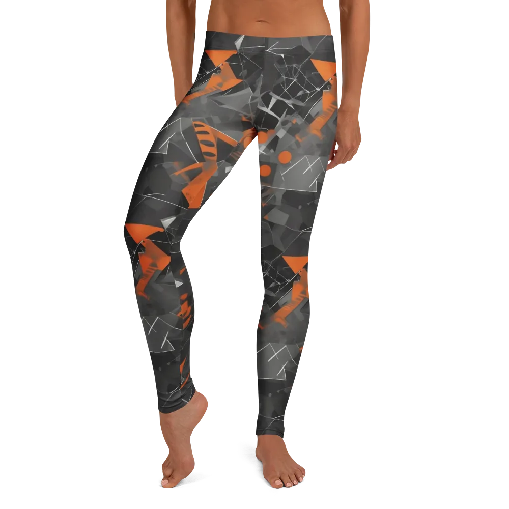 Ember Fracture on Leggings — Front