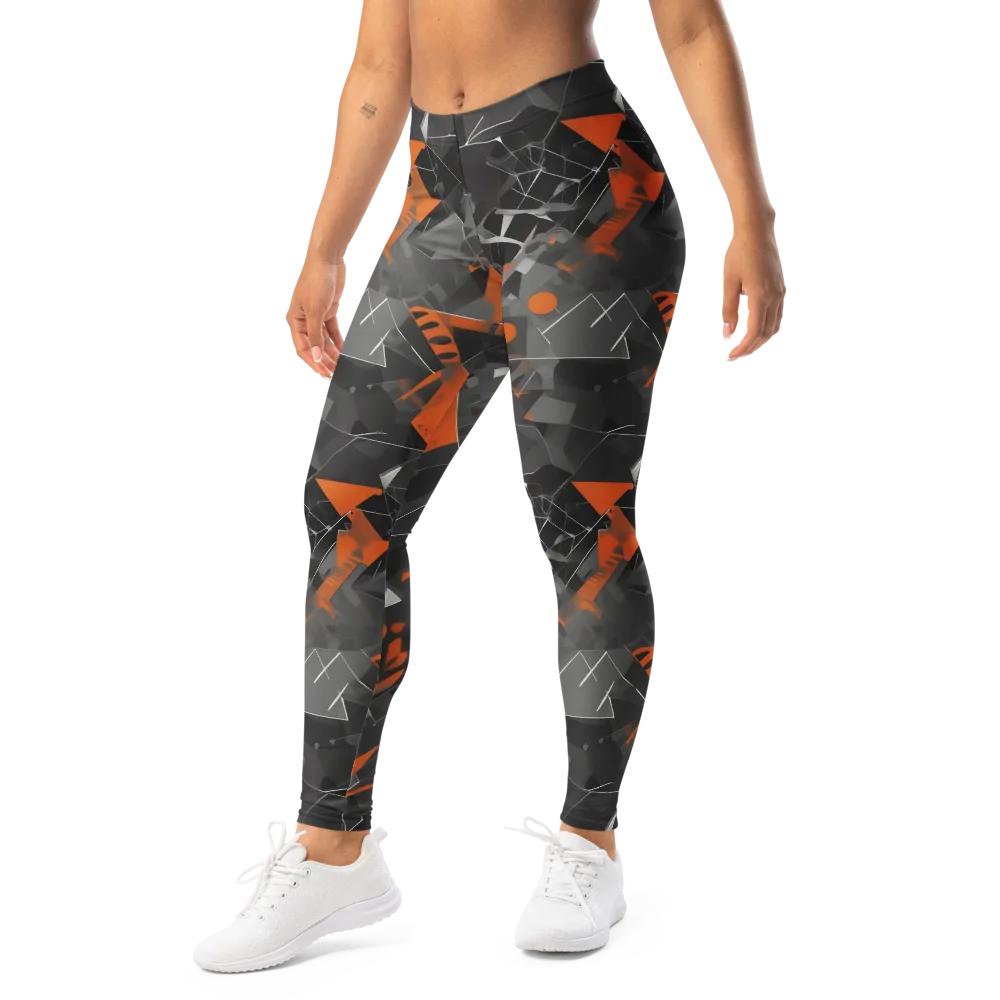 Ember Fracture on Leggings — Left Front