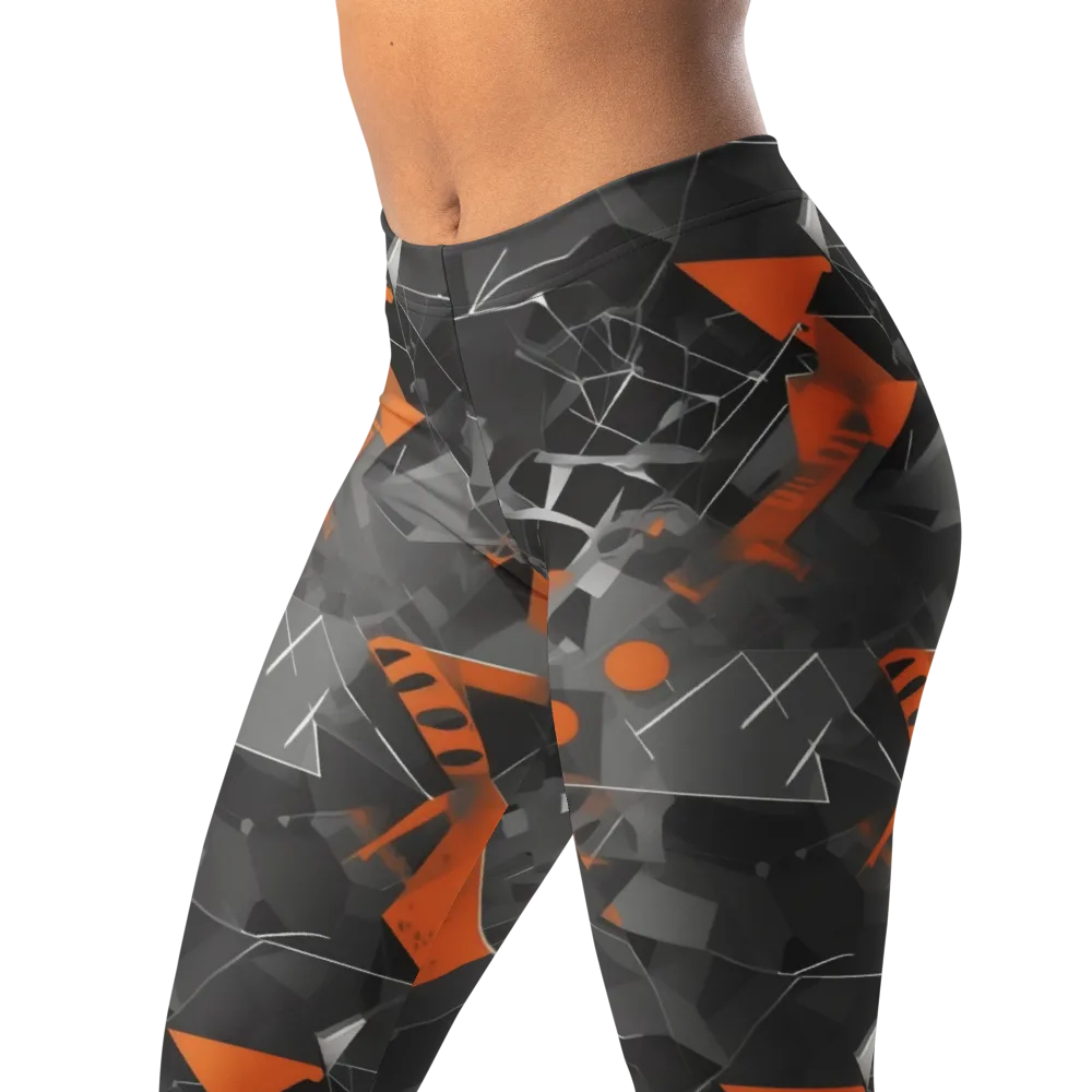 Ember Fracture on Leggings — Left Front