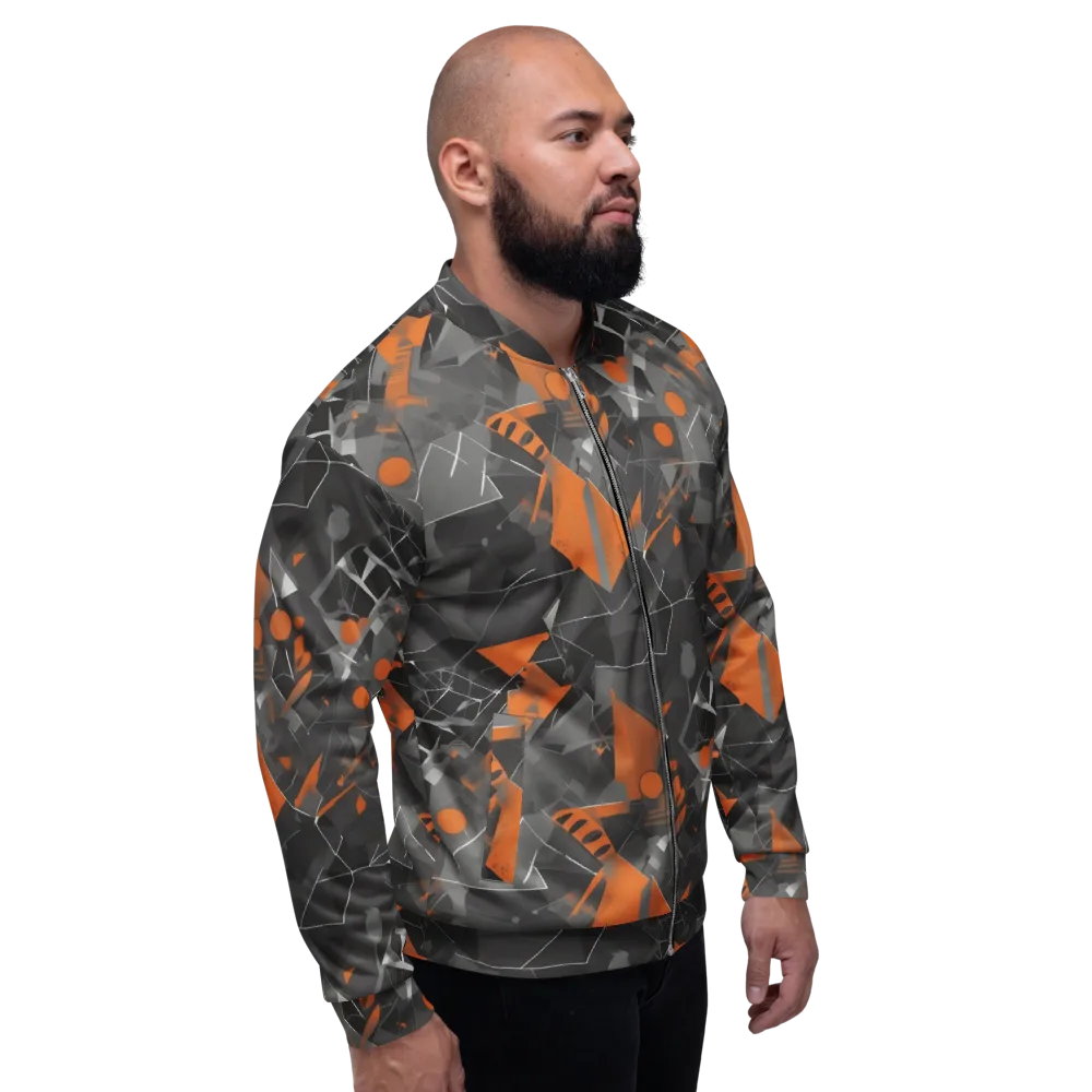 Ember Fracture on Bomber Jacket — Right