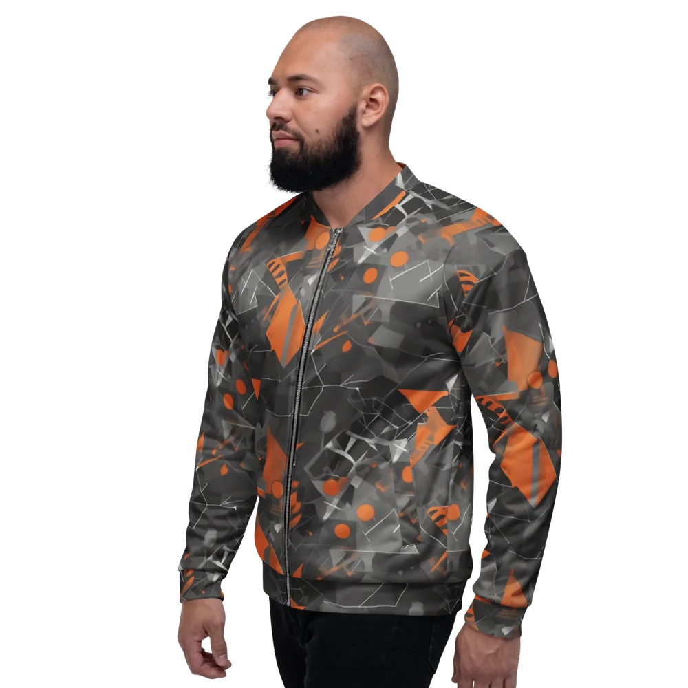 Ember Fracture on Bomber Jacket — Left