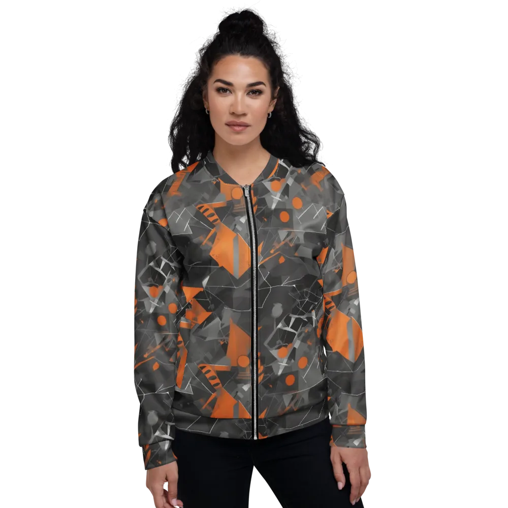 Ember Fracture on Bomber Jacket — Front