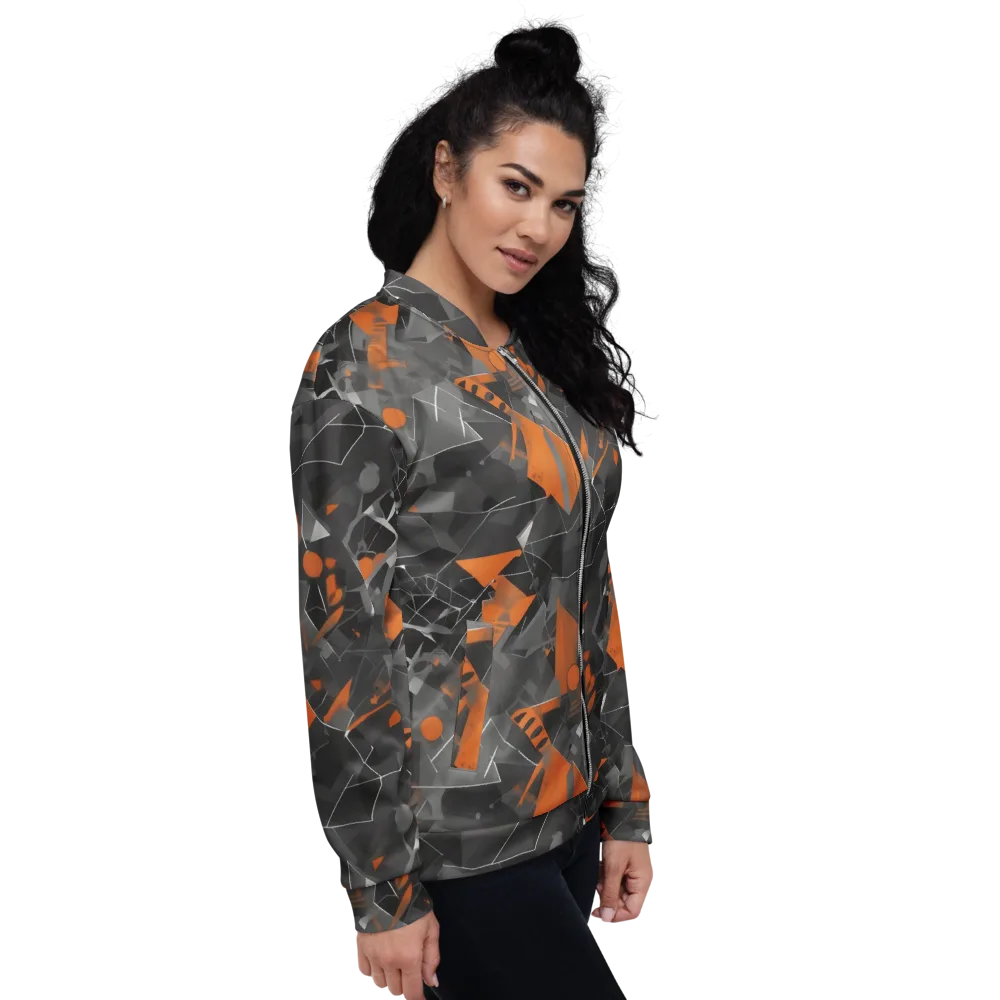 Ember Fracture on Bomber Jacket — Right
