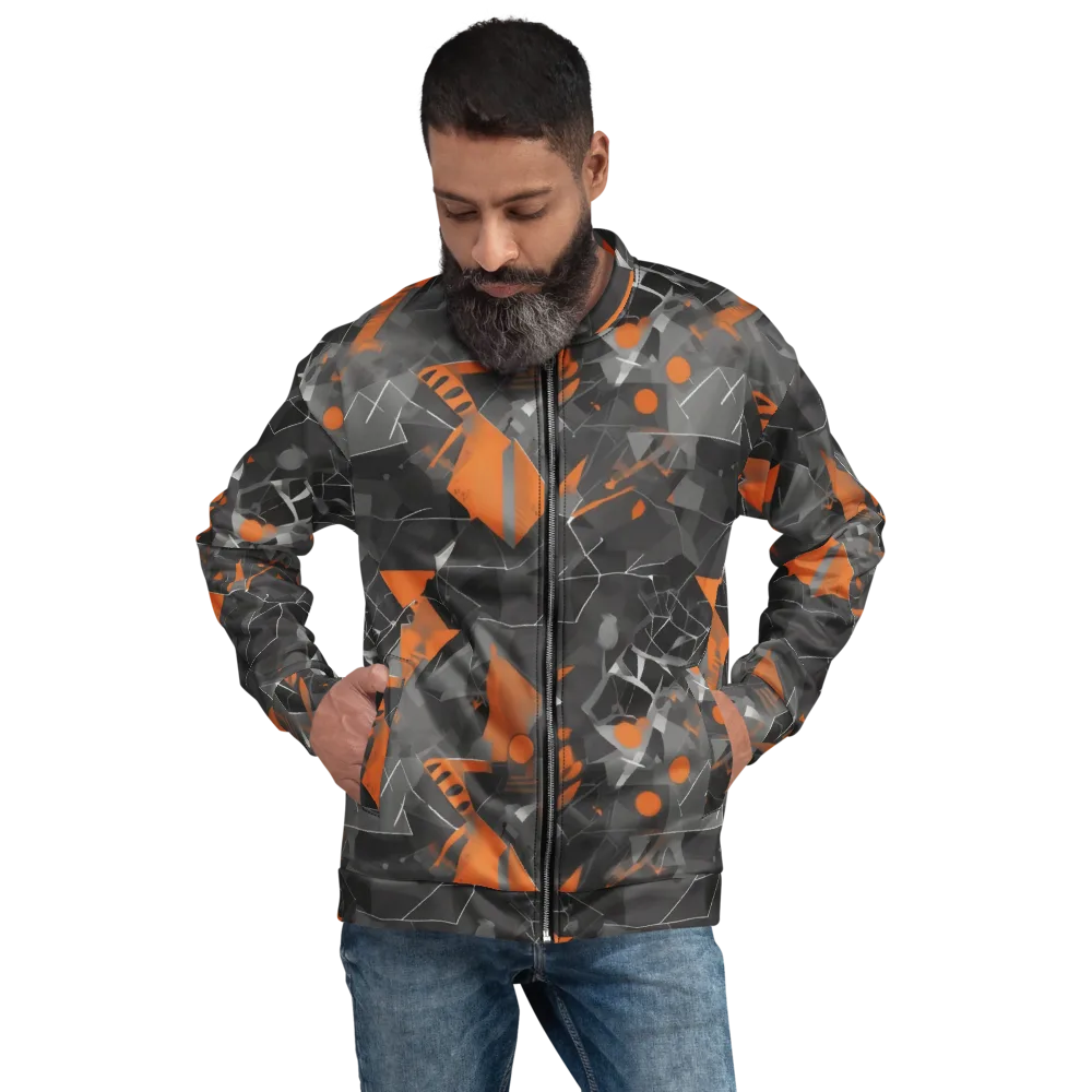 Ember Fracture on Bomber Jacket — Front