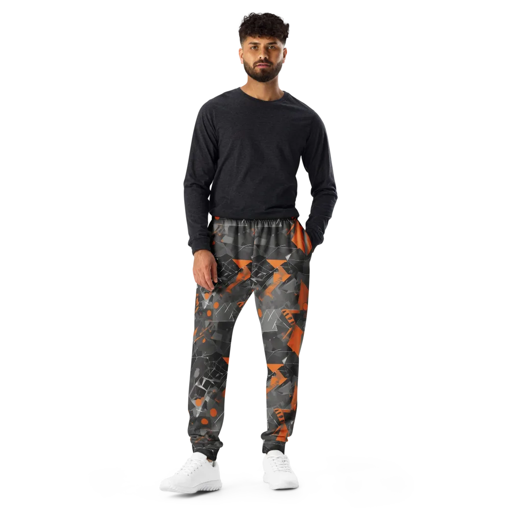 Ember Fracture on Men's Joggers — Front