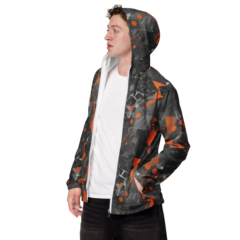 Ember Fracture on Men's Windbreaker — Left Front