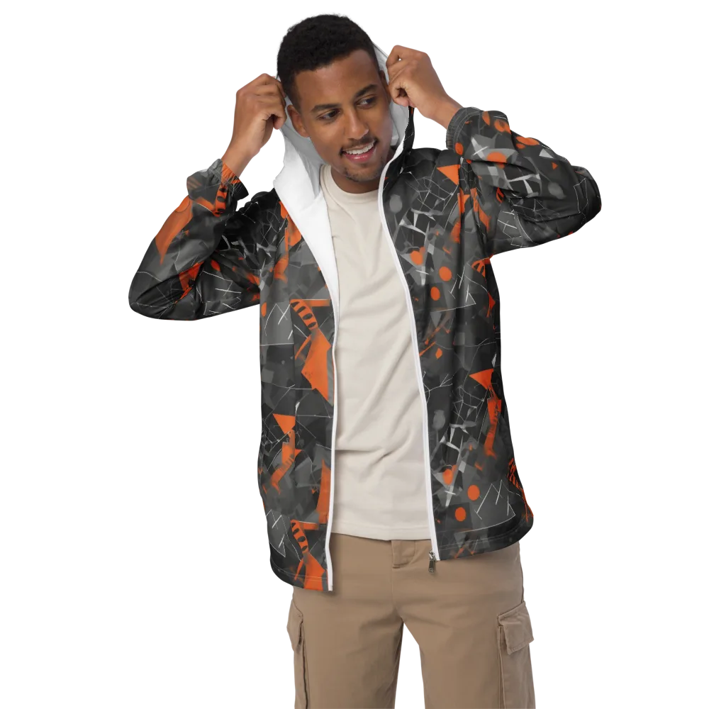 Ember Fracture on Men's Windbreaker — Front