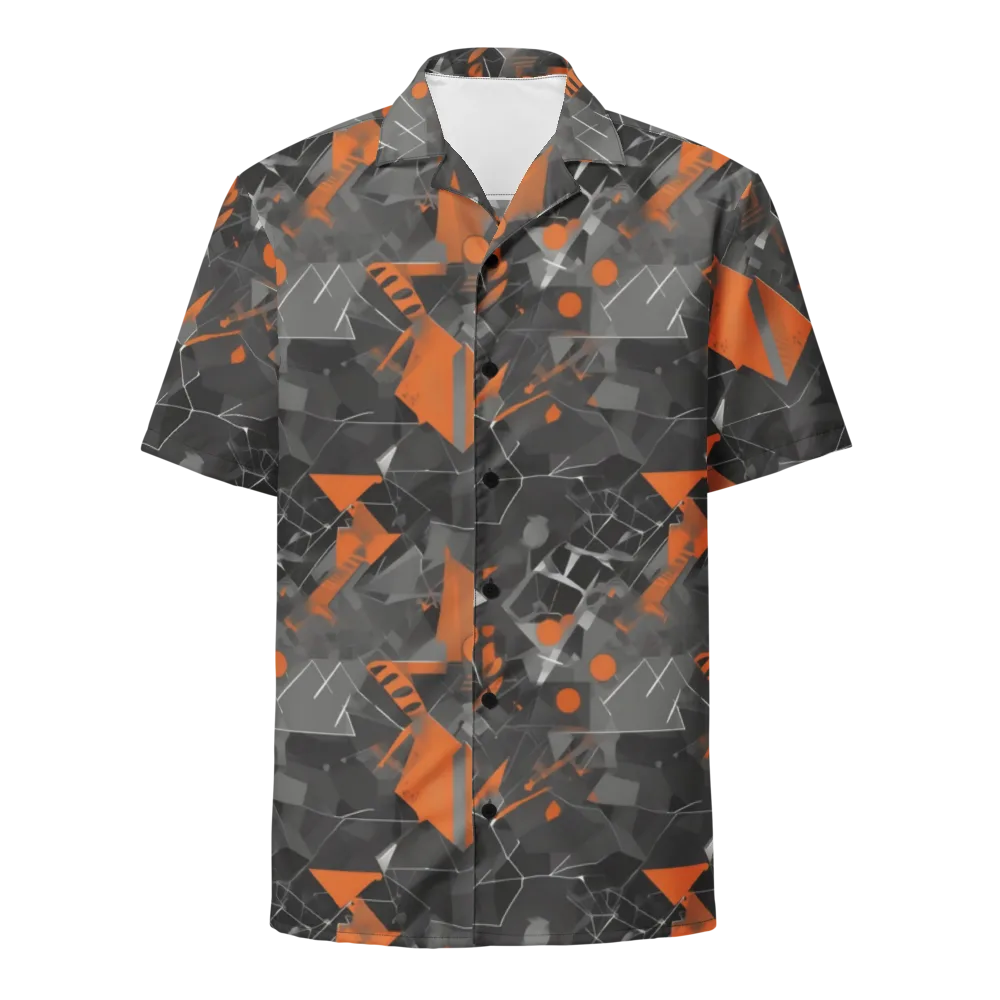 Ember Fracture on Button Shirt — Front