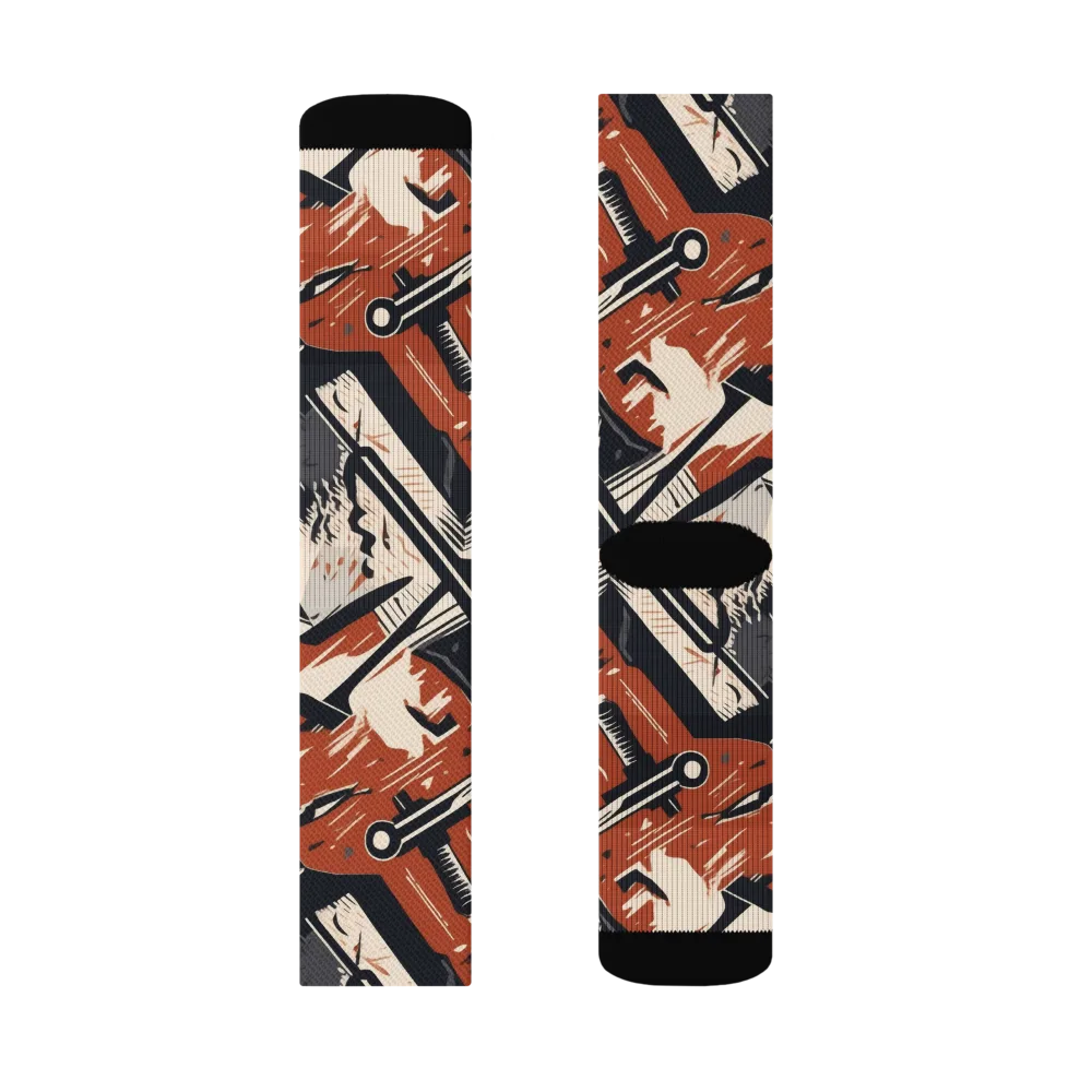 Workshop Static on Socks — Left Sock