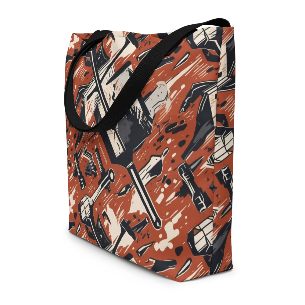 Workshop Static on Large Tote Bag W/ Pocket — Front