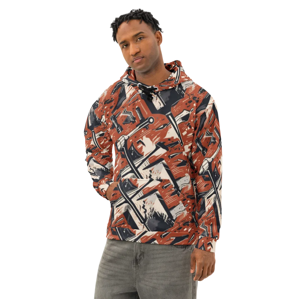 Workshop Static on Cotton Hoodie — Left Front