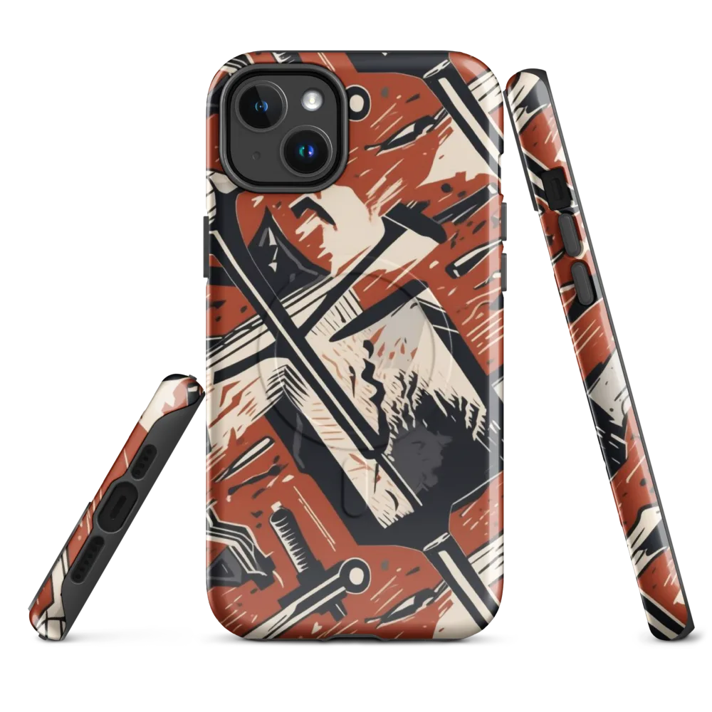 Workshop Static on MagSafe Tough Case for iPhone® — Front