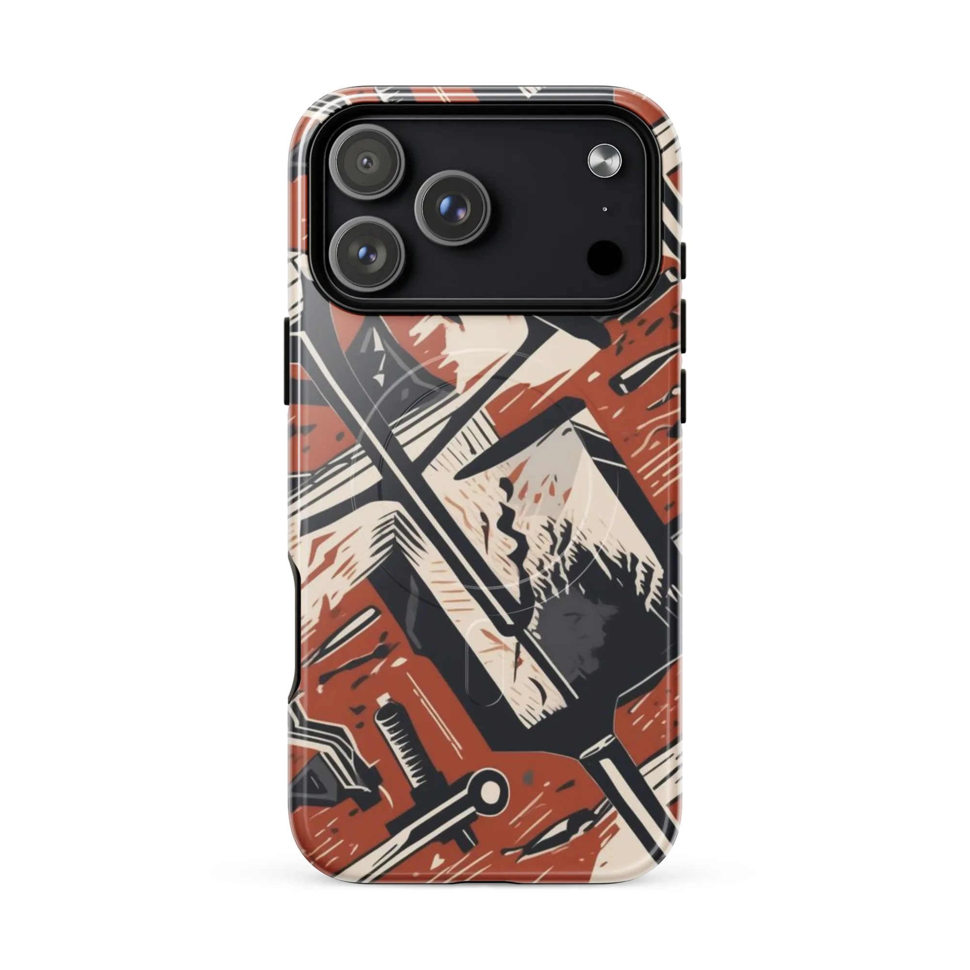 Workshop Static on MagSafe Tough Case for iPhone® — Front