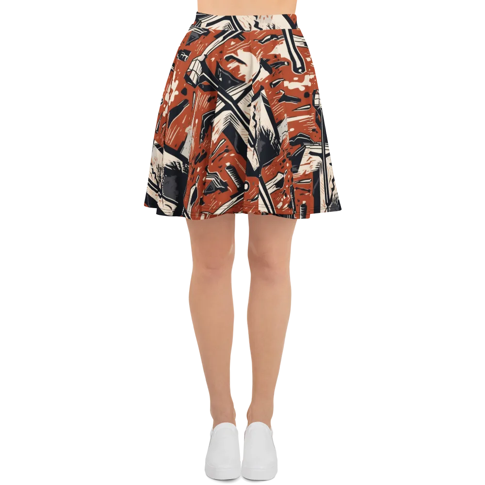 Workshop Static on Skater Skirt — Front