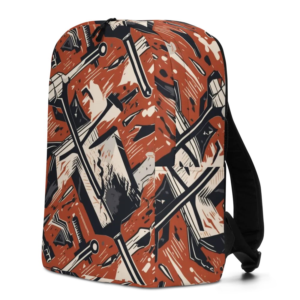 Workshop Static on Minimalist Backpack — Left