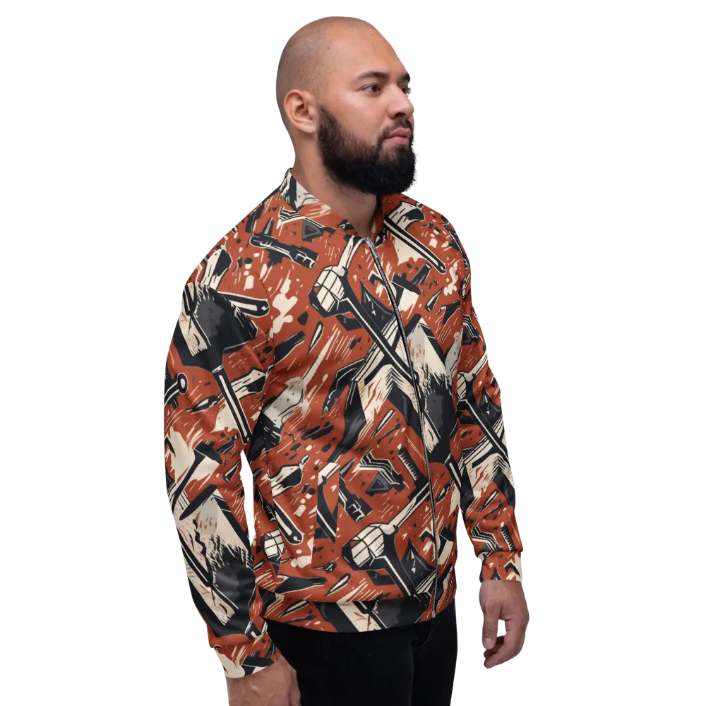 Workshop Static on Bomber Jacket — Right