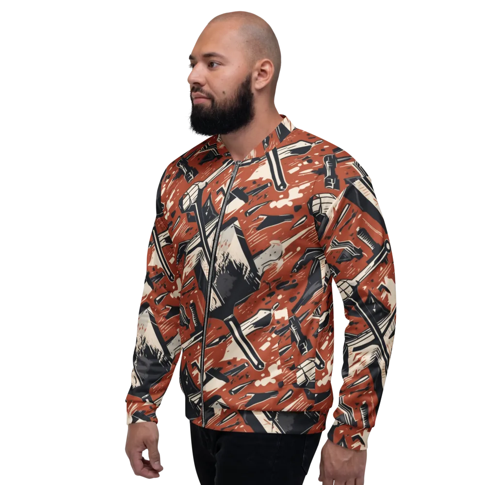 Workshop Static on Bomber Jacket — Left