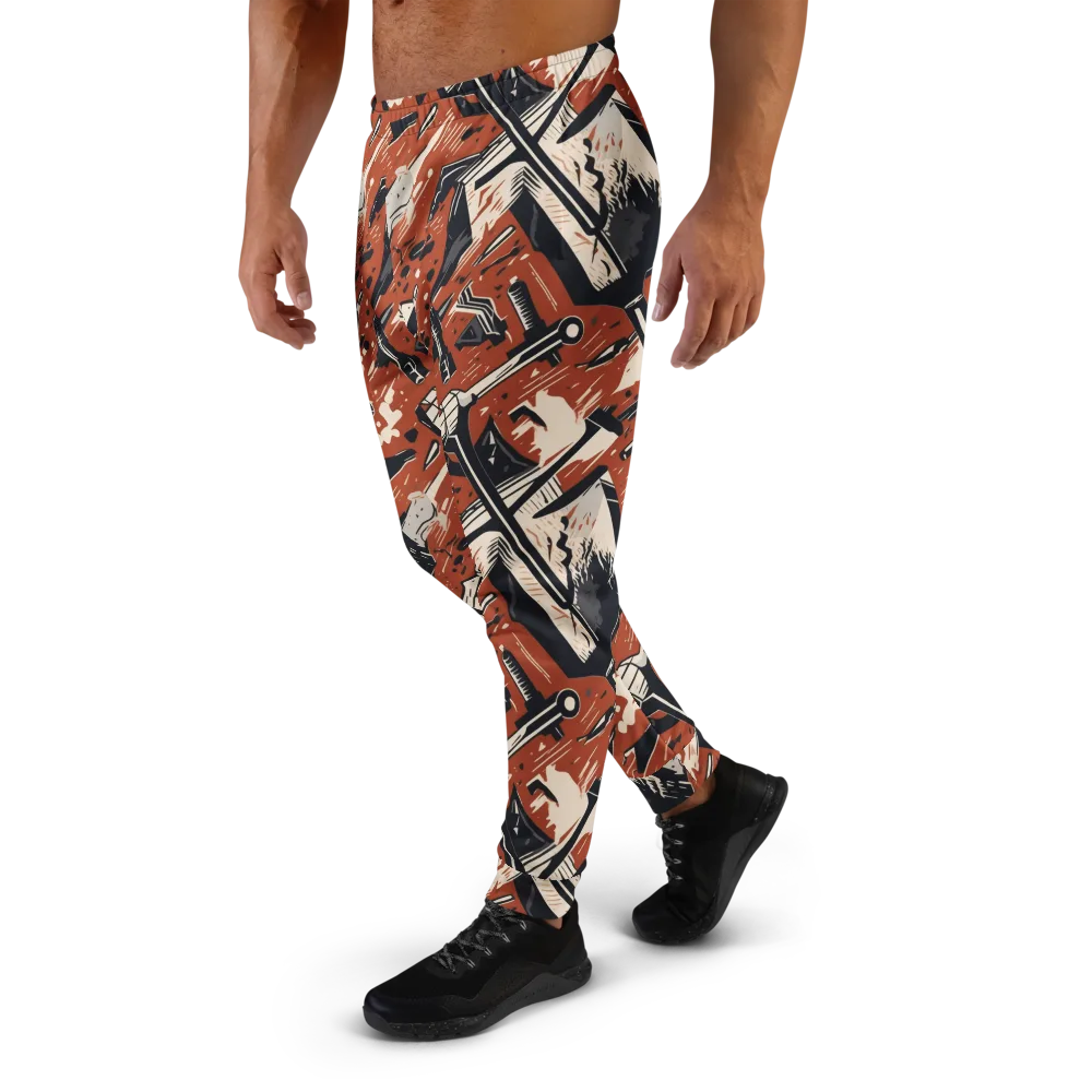 Workshop Static on Men's Joggers — Left