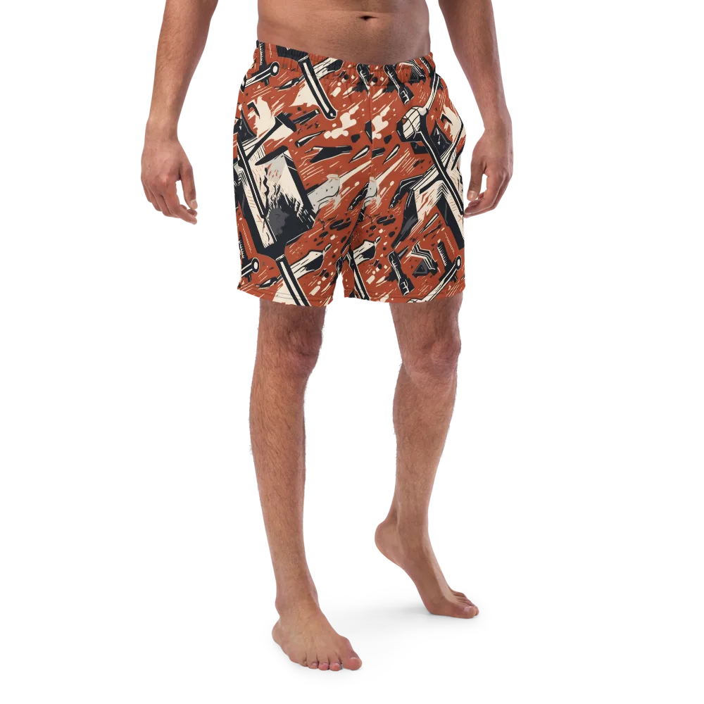 Workshop Static on Swim Trunks — Front