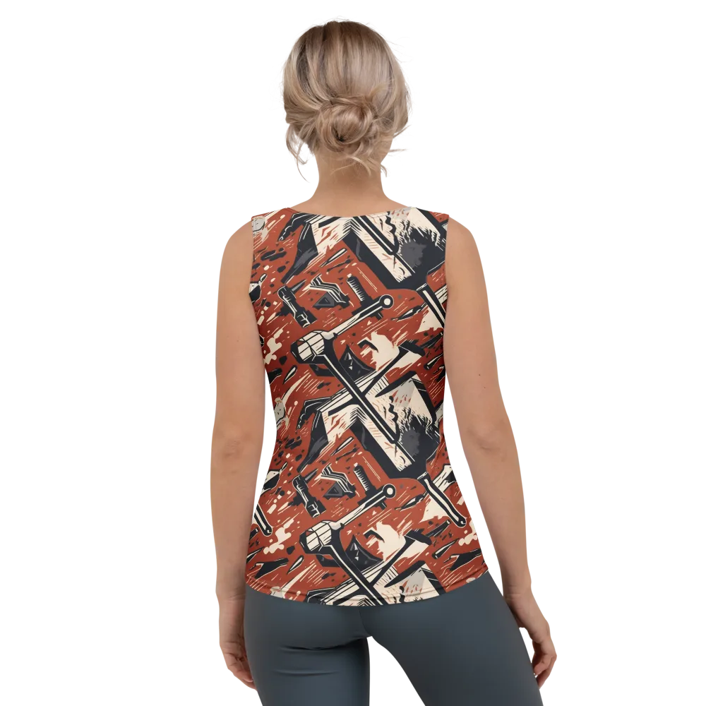 Workshop Static on Women's Tank Top — Back