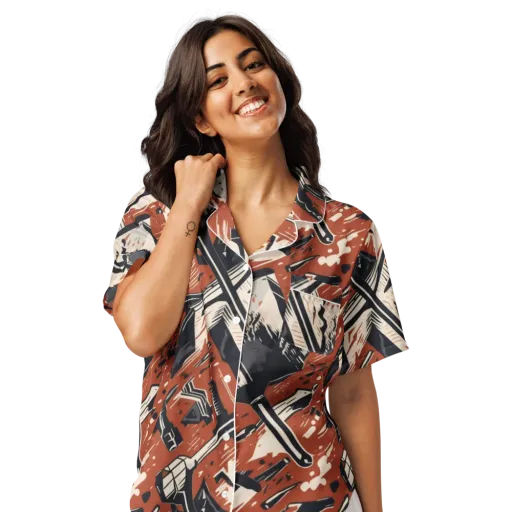 Workshop Static on a Women's Short Sleeve Pajama Top