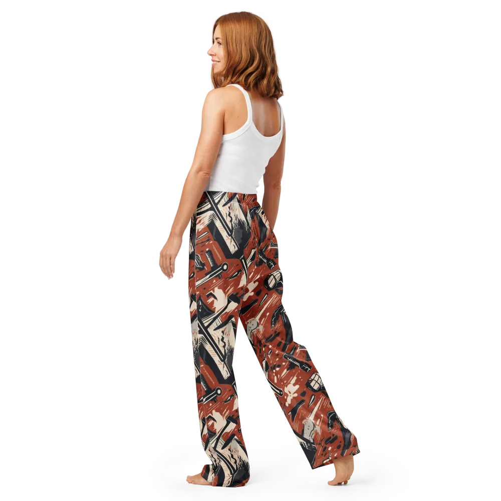 Workshop Static on Women's Pajama Pants — Back