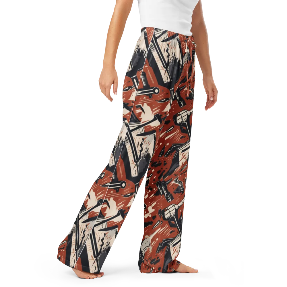 Workshop Static on Women's Pajama Pants — Right Front